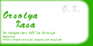orsolya kasa business card